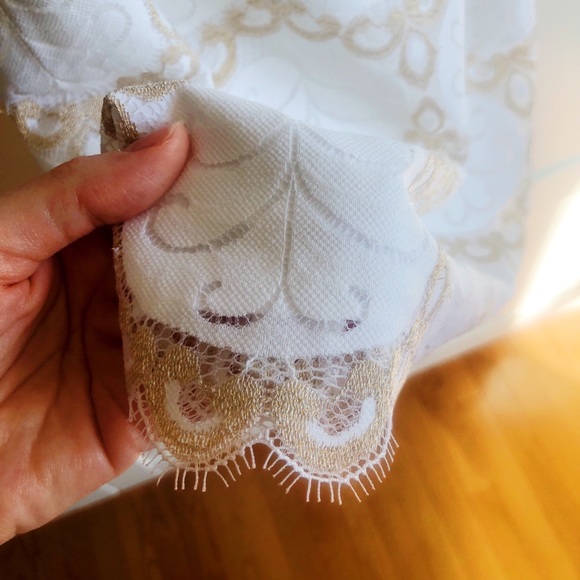 White Dusk Resort Pad Lace Slip Cocktail Dress - Picture 4 of 4